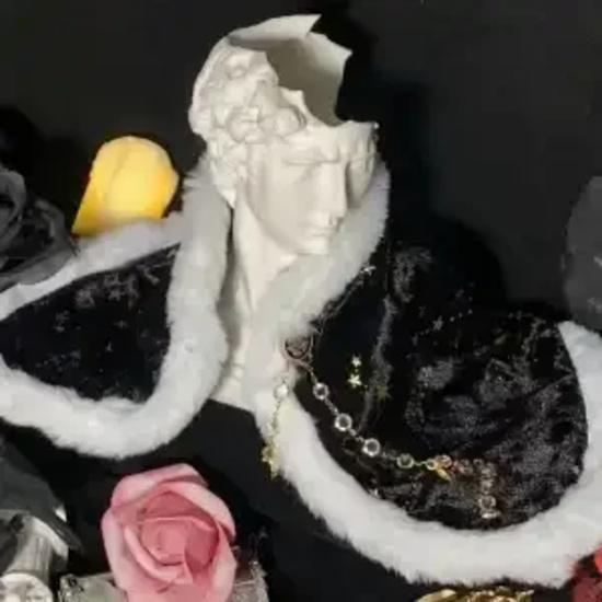 New 20cm Retro Plush Doll Clothes Headwear Coat Pants Shoes Gemstone Red Flame Set Soft Stuffed Plush Toy Dress Up Accessories