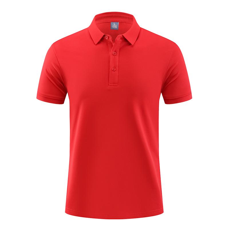 Unisex High-End Solid Color Sports Polo Shirt for Summer Activities