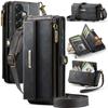Wallet Case for Galaxy A57 5G - Leather/PU, Black, With Lanyard