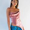 New Women's Sexy Suspender Satin Satin Camisole Top for Women's Outer Wear