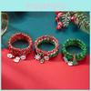 Christmas Charm Bracelets Set With Snowflake Reindeer Santa Claus For Holiday Gift Giving
