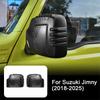 For Suzuki Jimny 2018 2025 Side Mirror Cover Shell Matte Black Universal Left Right 3 5 Door Compatible Accessories