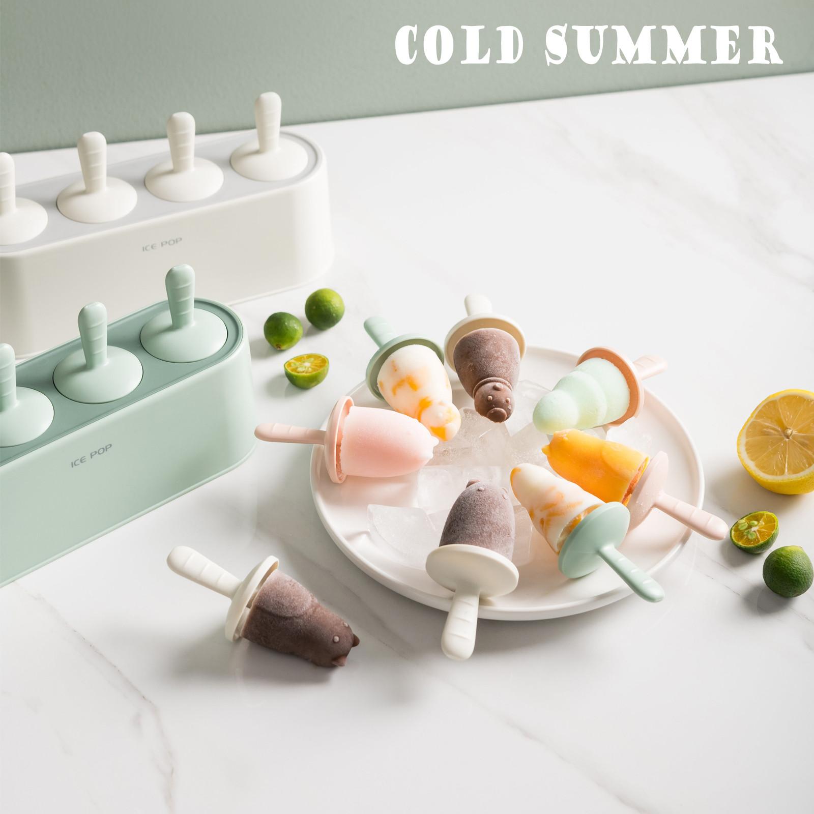 

(HJFG) Лето Jieshu Ice Box Силиконовый Popsicle Box Творческий DIY Ледяной ящик