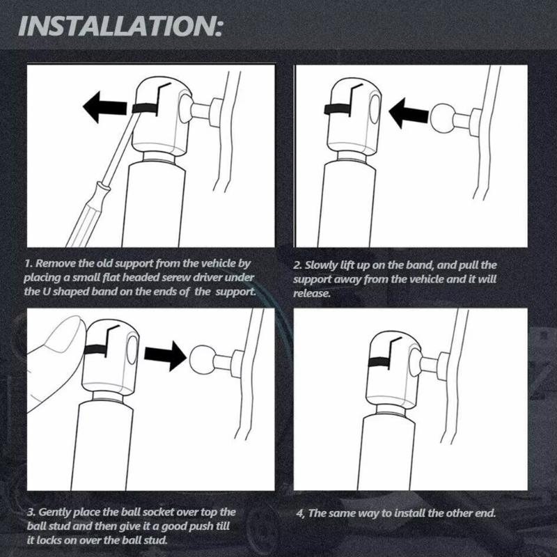 Metallhaube Gasfeder einfache Installation Metallhaube Feder Fahrzeugwartungszubehör 1117690 für Automobile MK3
