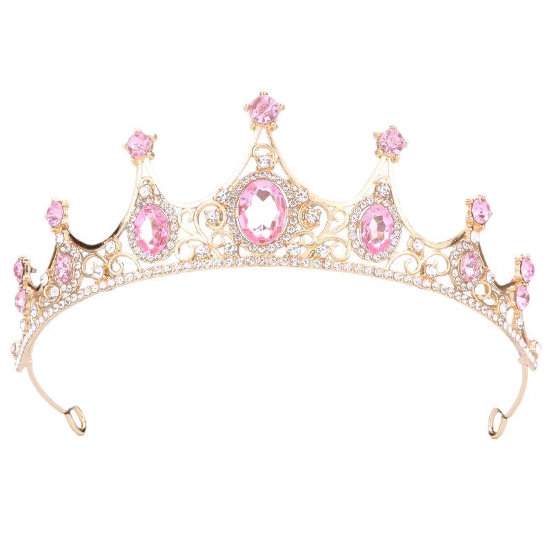 Princess Rhinestone Crown Hair Accessories for Girls - Wedding, Birthday, Performance Headdress, Crystal Headband