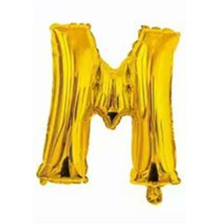 16 Inch Slim Gold Letter Aluminum Foil Balloon Bright Gold Wedding Decoration Film Balloon