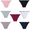 FINETOO 3Pcs/set Women's Cotton Panties Low-Rise Female Comfortable Underwear Waffle Briefs Letter Belt Underpants Lingerie New