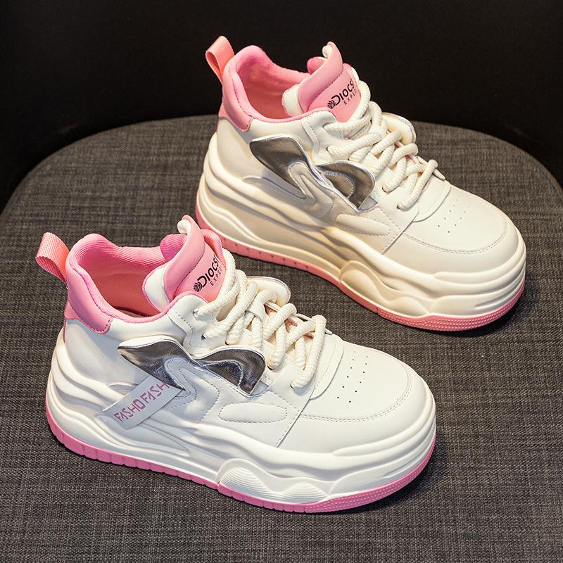 

Обувь Pop Shoes Хлопковая обувь Высокие туфли Белые туфли 40 розовый