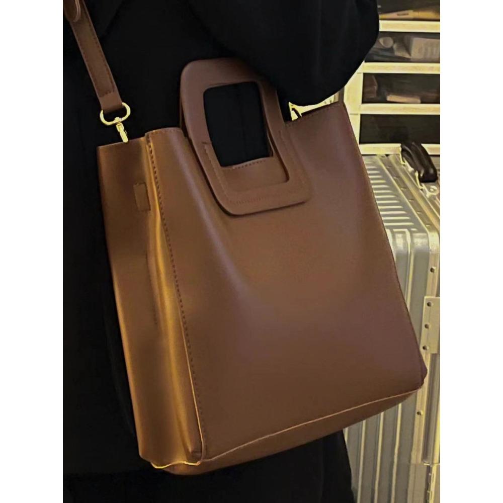 Korean handbag women's 2021 autumn and winter new trendy fashion retro tote bag versatile large-capacity messenger bag
