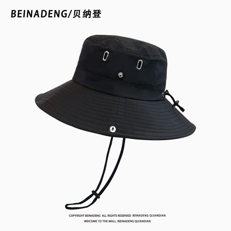 

Hat female four seasons mountaineering outdoor western cowboy sunshade sunscreen travel bucket hat male fishing one size adjustable (55-58cm)