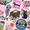 Vintage Nature Animal Iron On Patches for Clothing, Dachshund Jellyfish Planet Dreamcatcher Butterfly Cat Embroidery Patch Decor