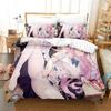 Anime Misono Mika Blue Archive Bedding Set Duvet Cover Bed Set Quilt Cover Pillowcase Comforter king Queen Size Boys Adult