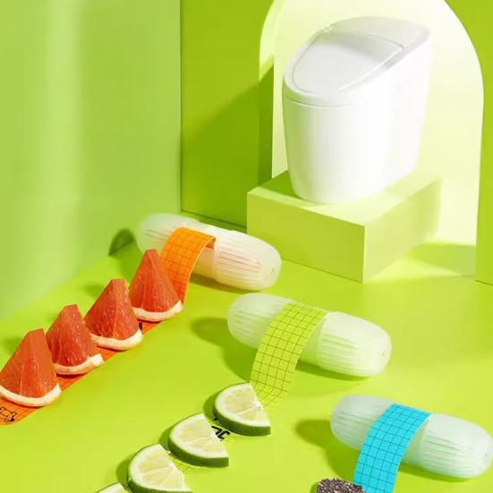 4Pcs Toilet Cleaner Suspension Design Relieve Smell Fragrance Watermelon Lime Truffle Grapefruit Scents Toilet Descaler