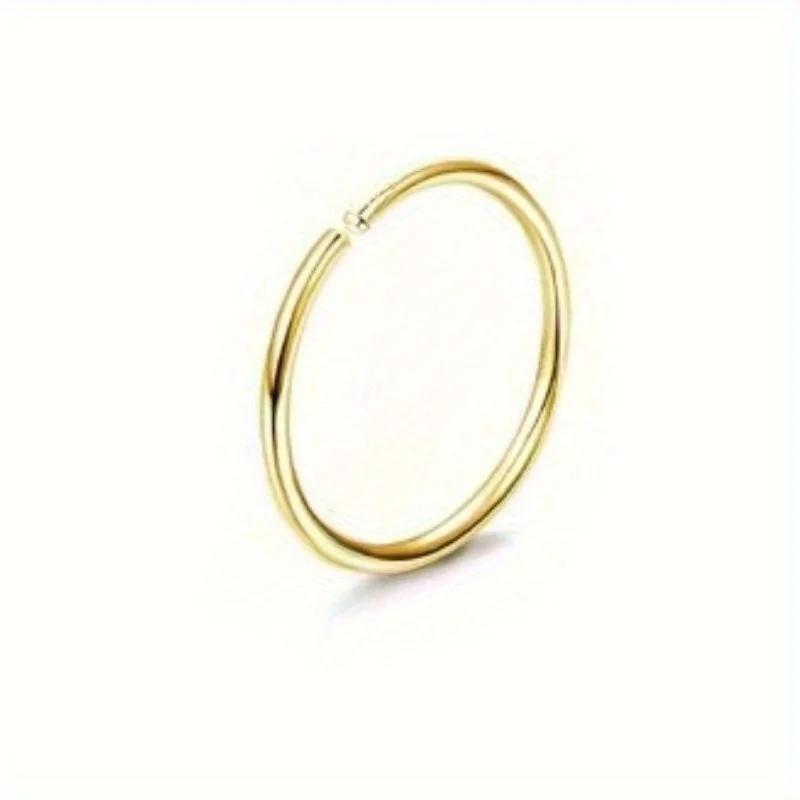 

Bobisty 1pc Surgical Steel Nose Ring Set Hypoallergenic Stainless Steel L Shaped for Men Women Stylish Nose Piercing Jewelry