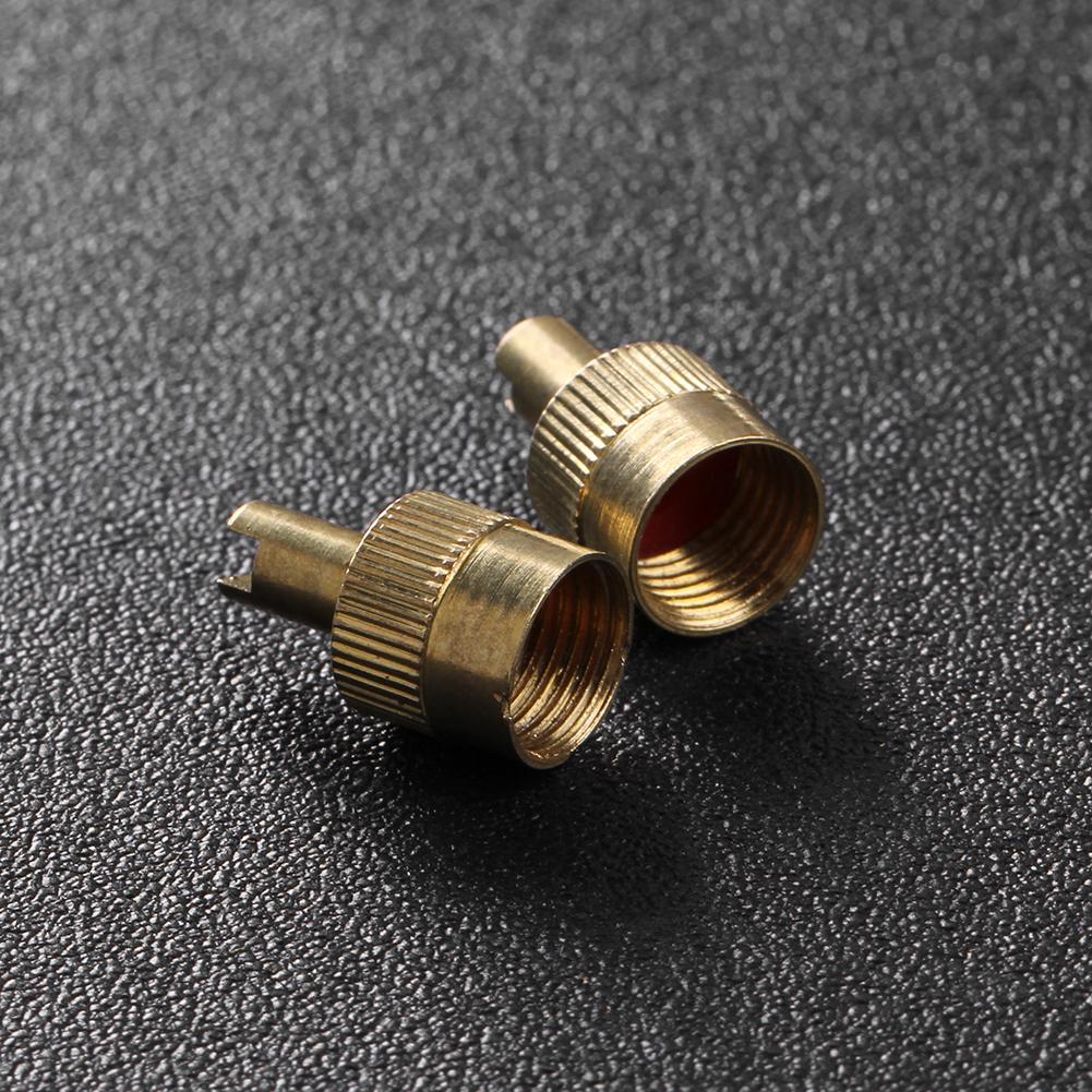8/40/80pcs Practical Copper Slotted Head Professional Valve Stem Caps Protective Cover for Car Motorcycle Schrader Valve