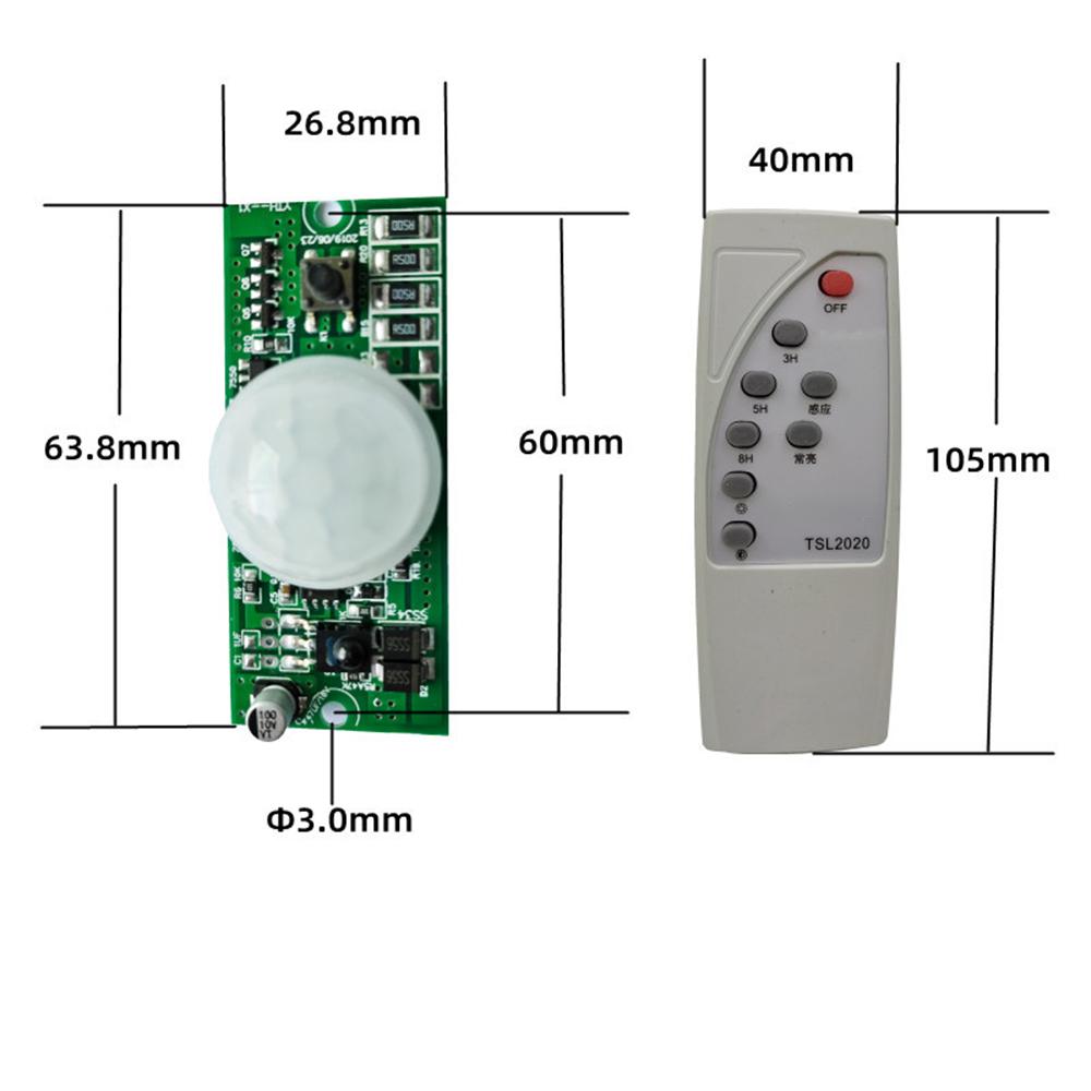 1.1V 1.7V Remote Control PIR Solar Integrated Street Lamp Sensor Circuit Board Induction Mode Controller Power Supply