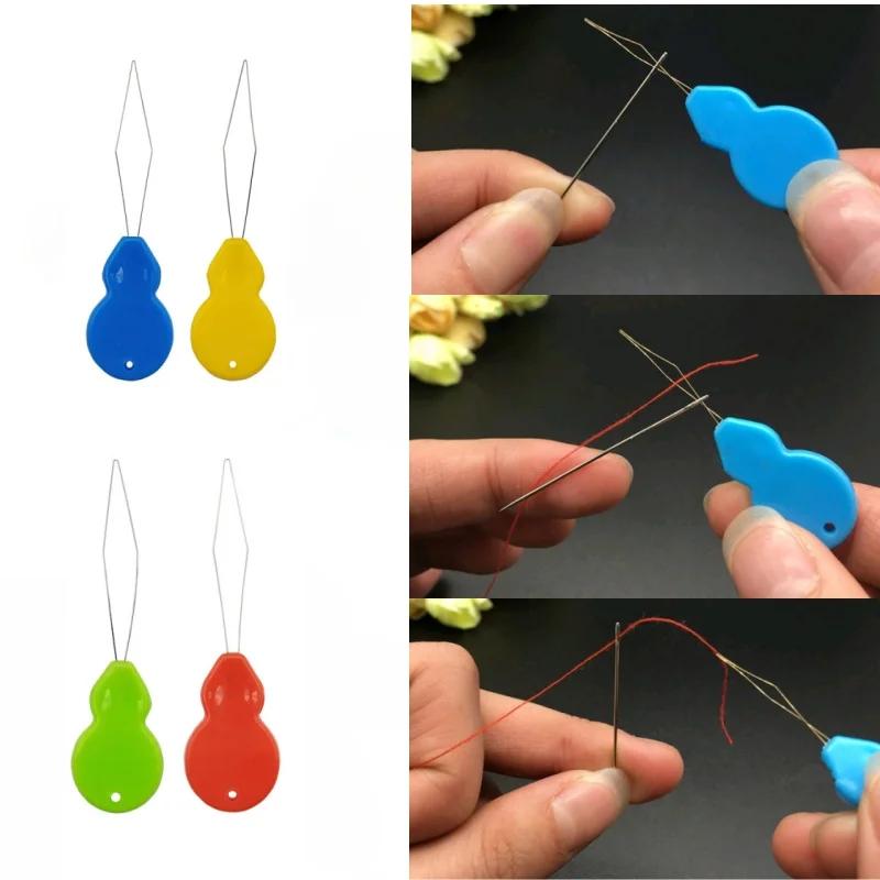 Auto Needle Threader DIY Hand Sewing Threader Hand Machine Stitch Insertion Sewing Automatic Thread Device Household Tools