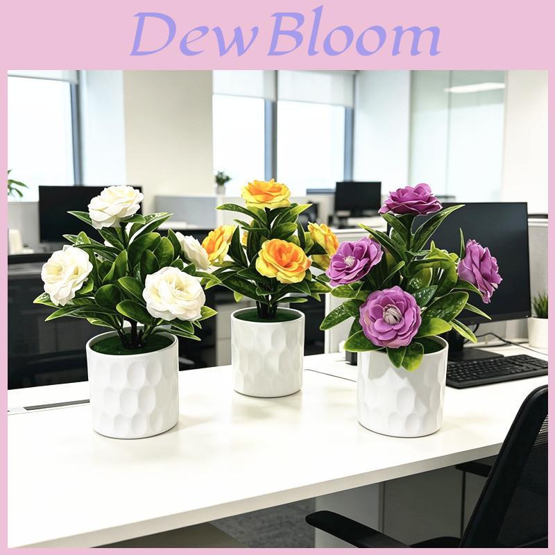 Romantic Rose Artificial Plant With Plastic Material For Wedding Decor And Photography Props
