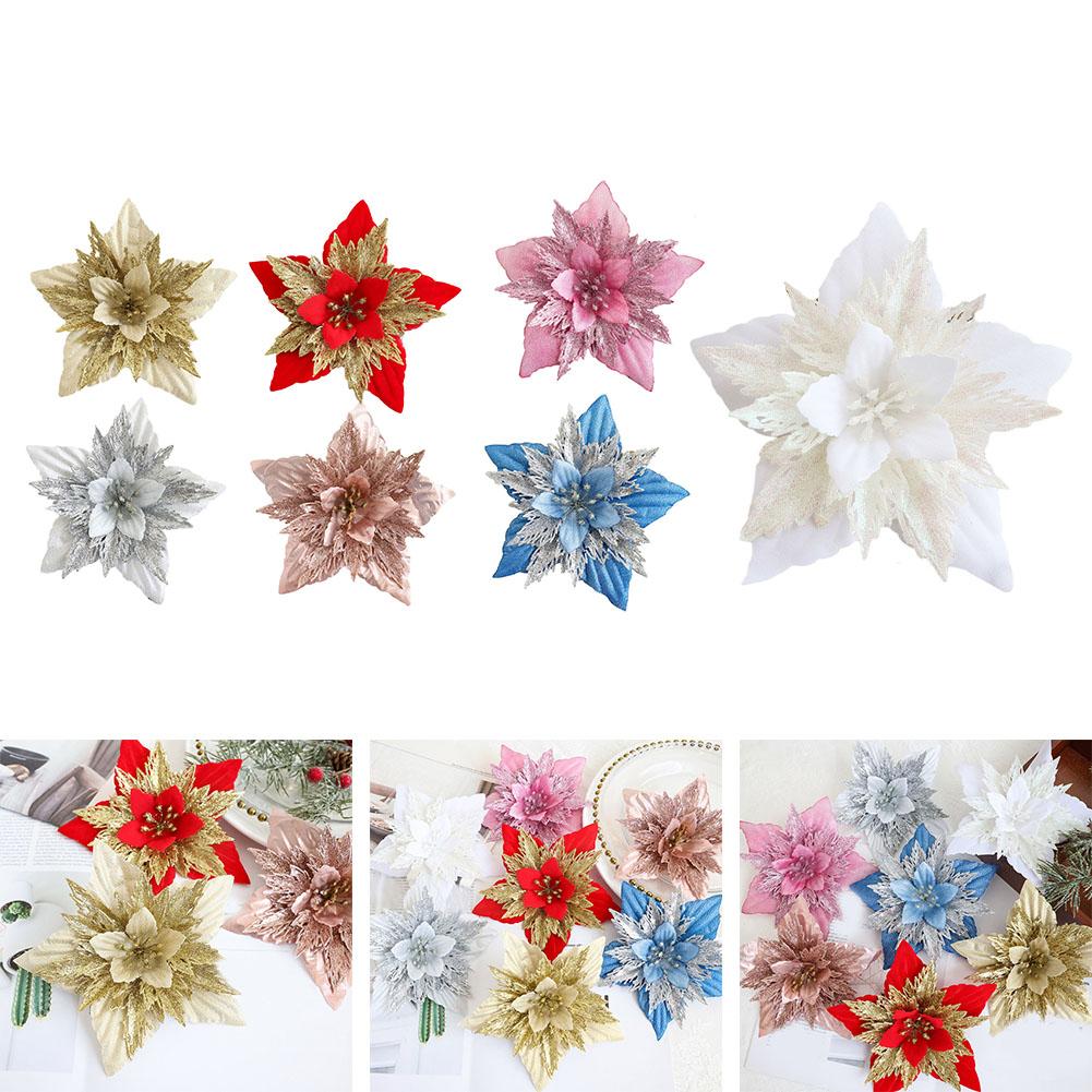 Christmas Flower Simulation Wreath Accessories 18*18cm Artificial Flowers