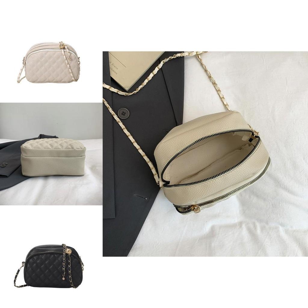 Pu Small Square Bag With Chain Strap For Daily Streetwear Fashion