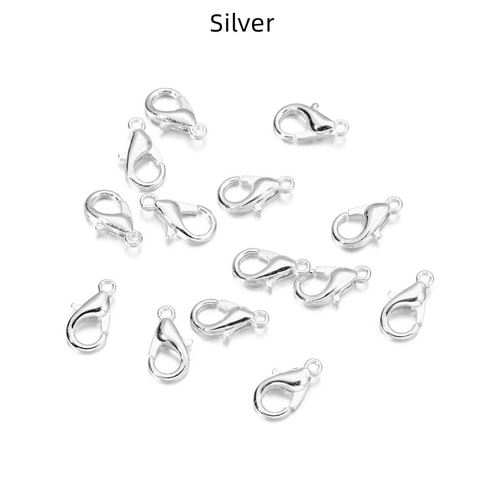 50pcs/lot Jewelry Findings Alloy Lobster Clasp Hooks For Jewelry Making Necklace Bracelet Chain DIY Supplies Accessories