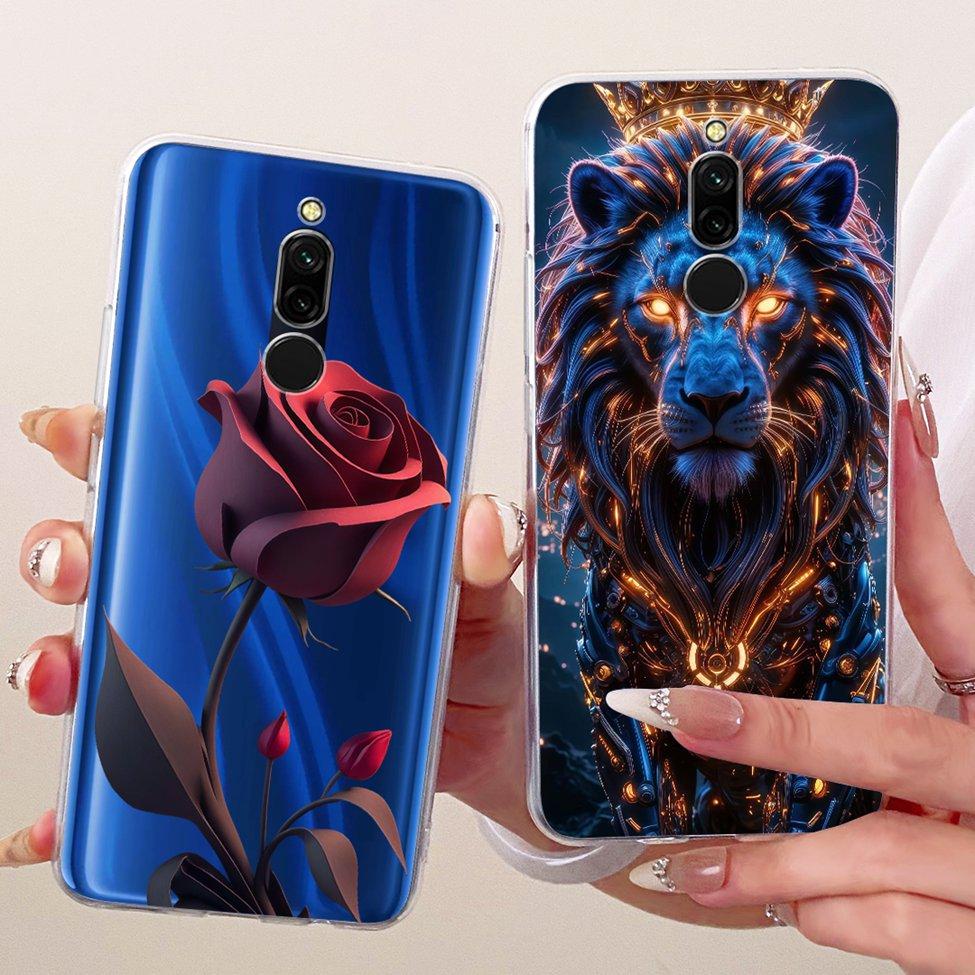 Transparent Cover For Redmi 8 Case Cute Fashion Funny Painted Casing For Xiaomi Redmi 8 M1908C3IC MZB8255IN M1908C3IG M1908C3IH