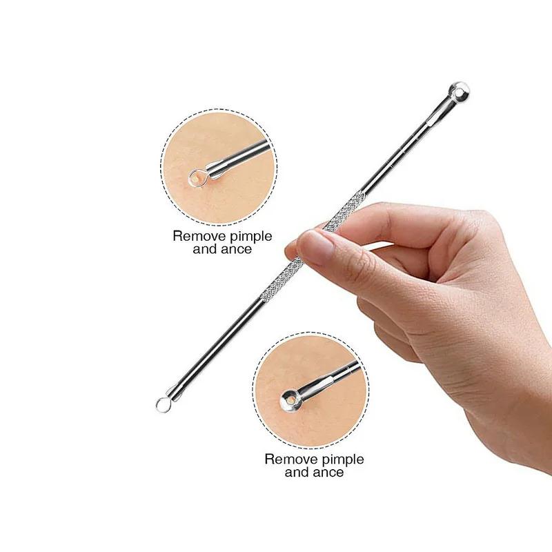 4PCS Blackhead Remover Acne Needle Tools Set Face Cleaning Black Dots Pimple Comedone Extractor Pore Cleaner Skin Care Products