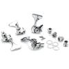 Electric Bass Tuner Peg 4 String Bass Machine Head Knobs Open Gear Bass Tuning Pegs for Electric Guitar Bass Hardware