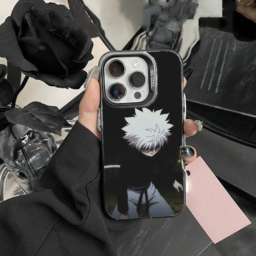 G-Killua Zoldyck K-Hunter X Hunter Phone Case For iPhone 17,16,15,14,13,12,Pro MAX Black Matte Shockproof Cover