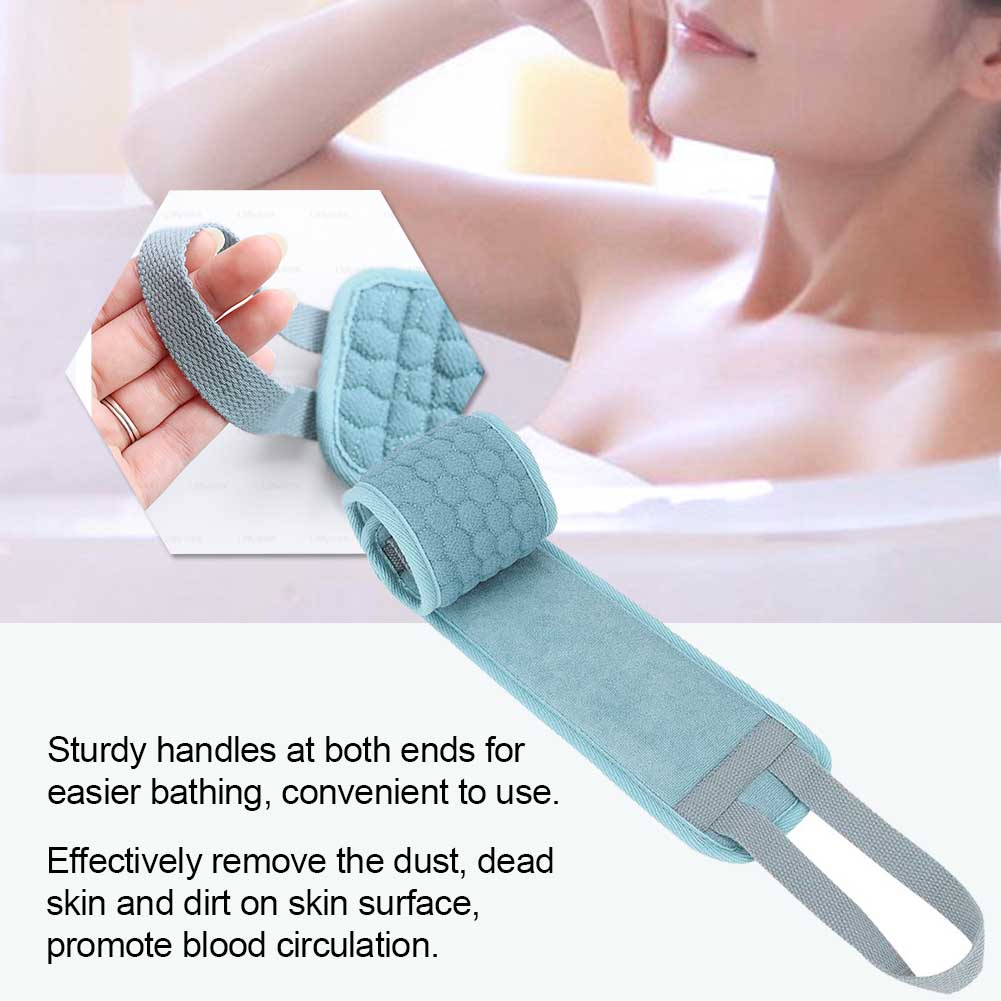 Long Household Exfoliating Back Bath Scrubber Double sided Shower Cleaning Tool Bath Foam Towl