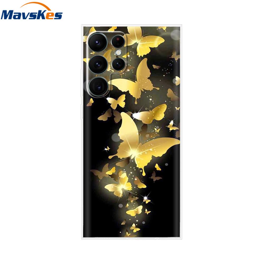 For Samsung Galaxy S22 Ultra Case Silicone Soft Clear Bumper Back Cover For Samsung S22 Ultra Cases For Samsung S22 Ultra Fundas