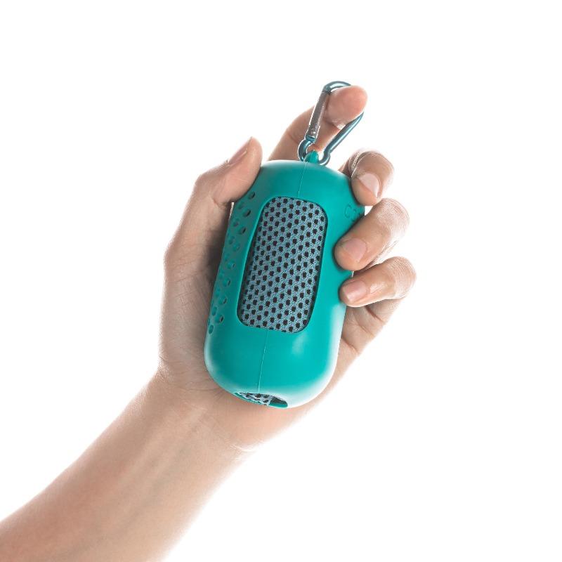 

1 шт. Миттєвий охолоджувальний спортивний рушник із силіконовою ручкою, льодяний шовк, вологовідвідний аксесуар для тренажерного залу для бігу, йоги, швидковисихаючий 30*60cm озеро синього кольору