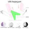 Luz de leitura recarregável LED USB para livros, luz noturna com proteção para os olhos, luz de mesa portátil com clipe, marcador de livros, luz de leitura, lâmpada noturna