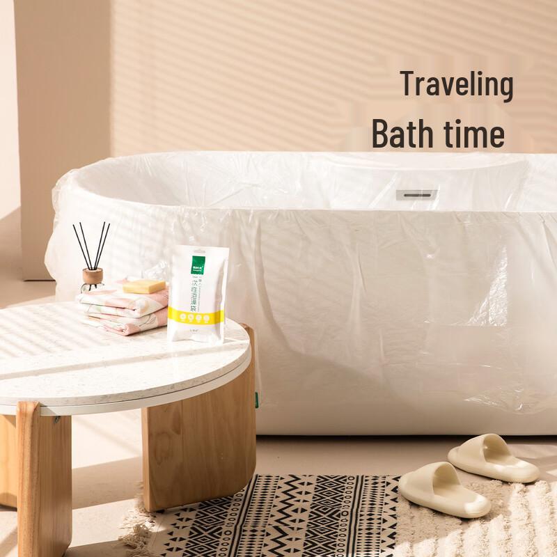 Disposable Travel Bathtub Liner - 10-Pack