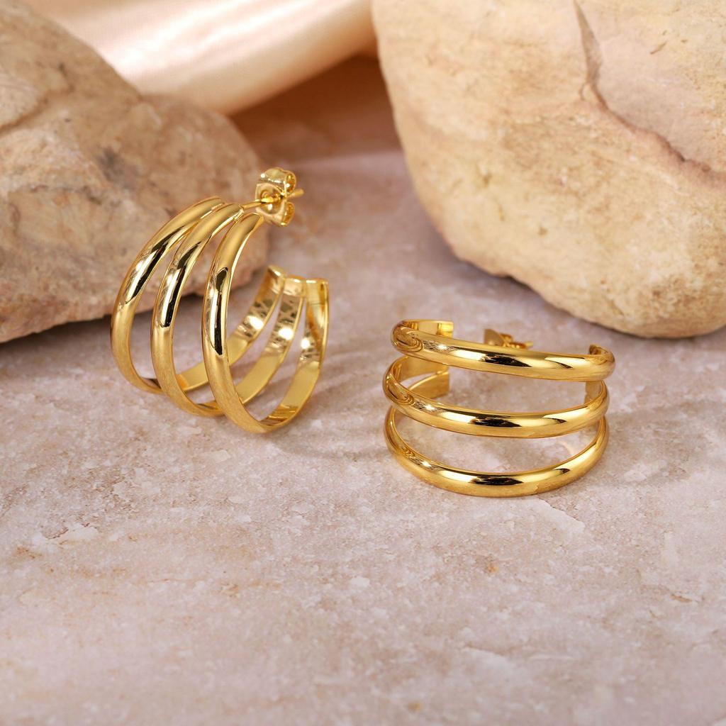 2025 Lightweight Luxury Titanium Steel Earrings: Colorfast High-End Ear Cuffs for Women