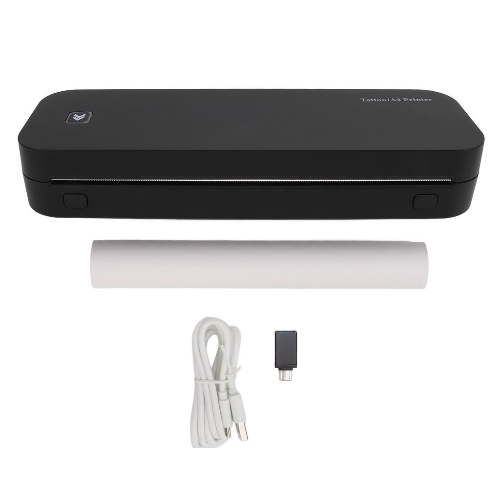 Portable Printer Wireless for Travel Bluetooth Thermal Printer A4 Thermal Paper Inkless Printer for