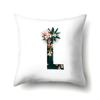 Polyester Pillowcase Flower Decoration Home 26 English Letter Printing Pillowcase Car Cushion Cover