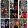 Wolverine Marvel Deadpool Casing Phone Cover for Apple iPhone 16 15 14 11 Pro Max 7 8 Plus SE2 SE3 SE 2022 2020 Case