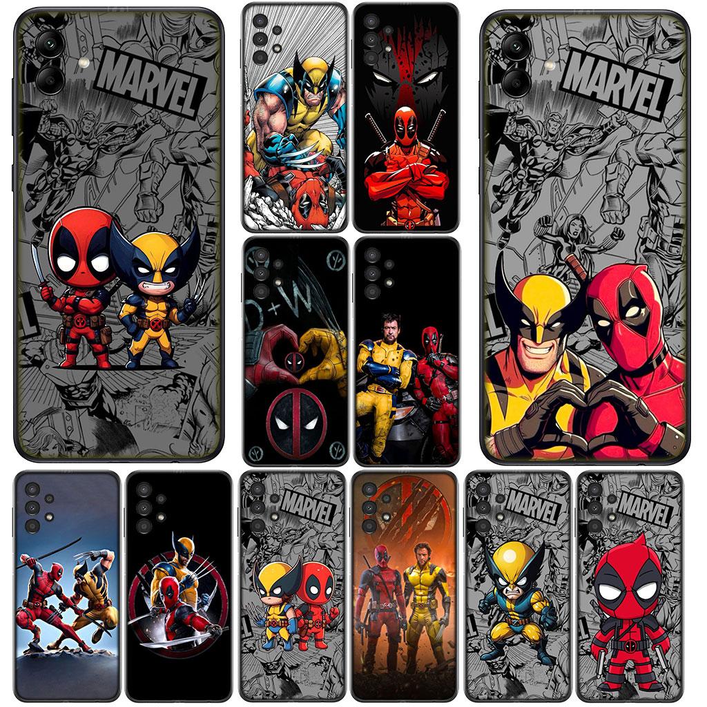 Wolverine Marvel Deadpool Casing Phone Cover for Apple iPhone 16 15 14 11 Pro Max 7 8 Plus SE2 SE3 SE 2022 2020 Case