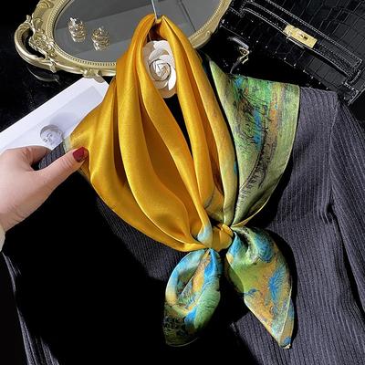 Tausend Meilen Jiangshan Seidenschal Damen 100% Maulbeerseide Seidenschal Frühling und Herbst Dünn Mode Vielseitig Quadratischer Schal Schal