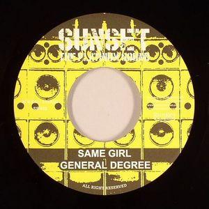 7inch Record GENERAL DEGREE - Same Girl SS023 Sunset The Plat 2006 Japan Reggae, Ska & Dub Used