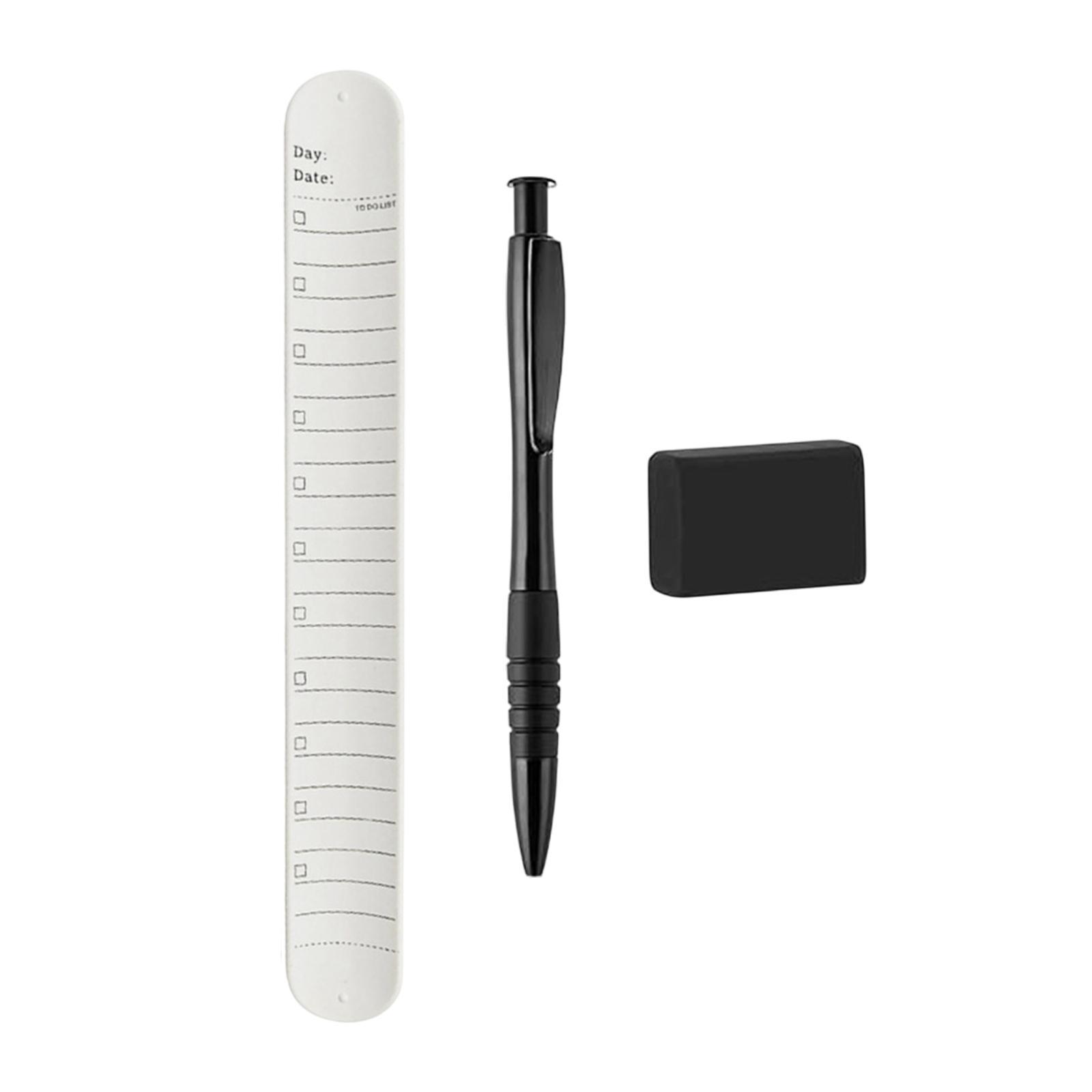 Silicone Memo Wrist Band, Reusable to Do List Slap Bracelet, Wrist Notepad for Nurses Daily Planner 19cmx2.2cm