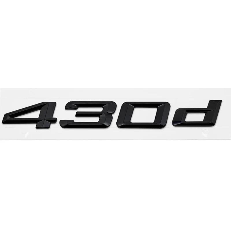 ABS Car Rear Trunk Letters Logo Badge Emblem Sticker For BMW 4 Series 420d 425d 428d 430d 435d 440d 450d F30 F32 F33 F36 G26 G22