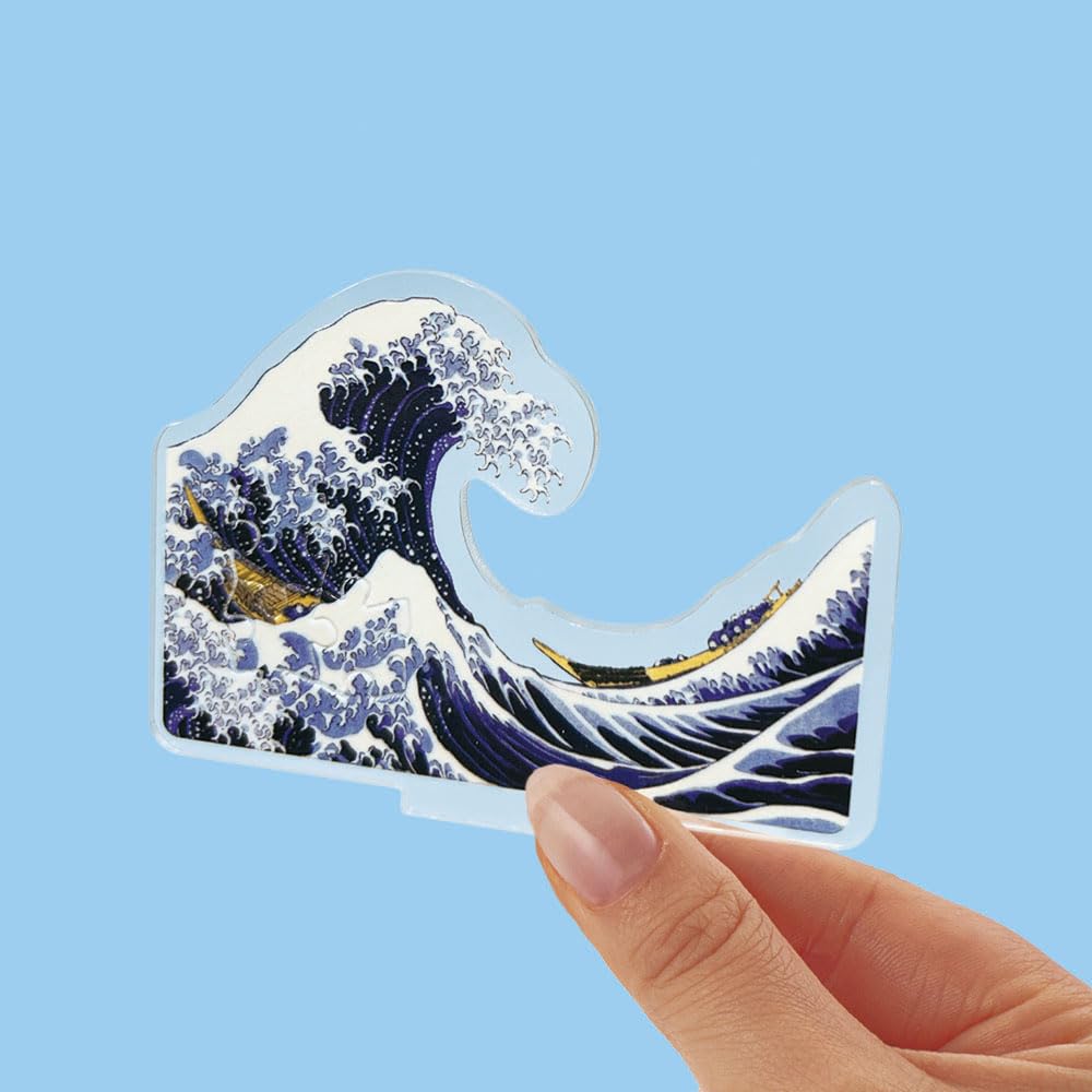 Puzzle x Acrylic Beverly Acrylic Stand Pop Hokusai Mount Fuji Amidst Waves [Jigsaw Stand] 33-piece - SP-050