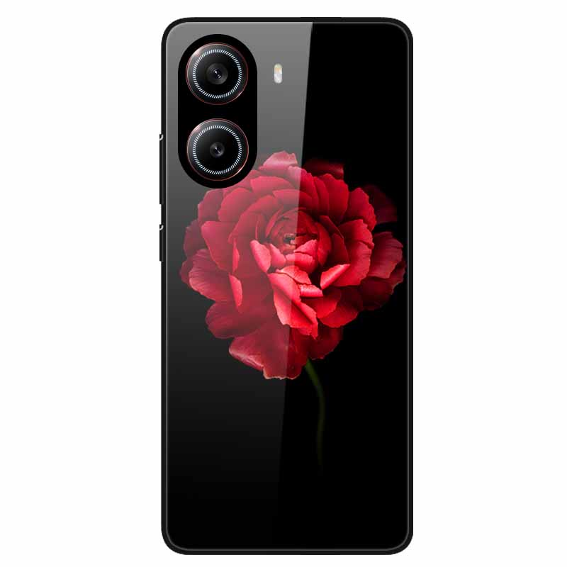 For Poco X7 Pro 5G Case Flower Hard Back Cover Tempered Glass Cases for Xiaomi Poco X 7 Pro X7Pro Hard Shells PocoX7Pro 2025 New