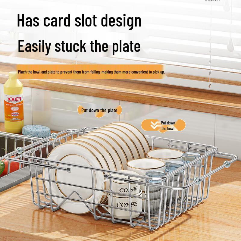 Shuaishi 304 Edelstahl Küchenspüle Abtropfgestell & Korb