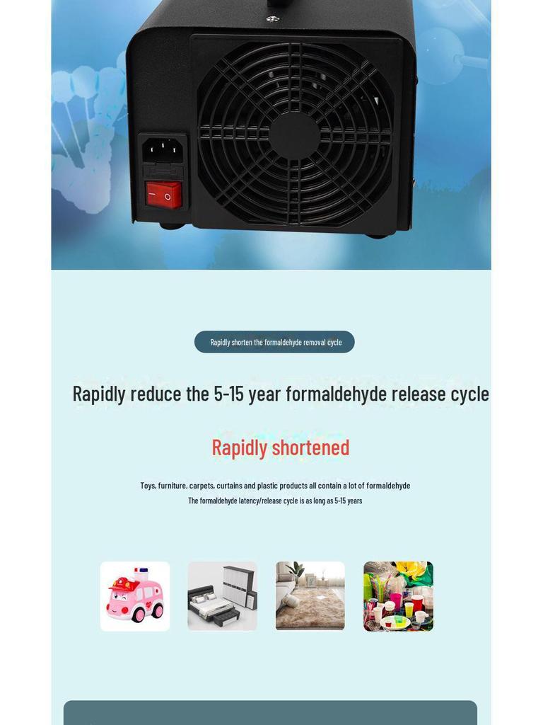 Ozongenerator für den Heimgebrauch zur Geruchsentfernung, Luftreinigung und Formaldehydreduzierung