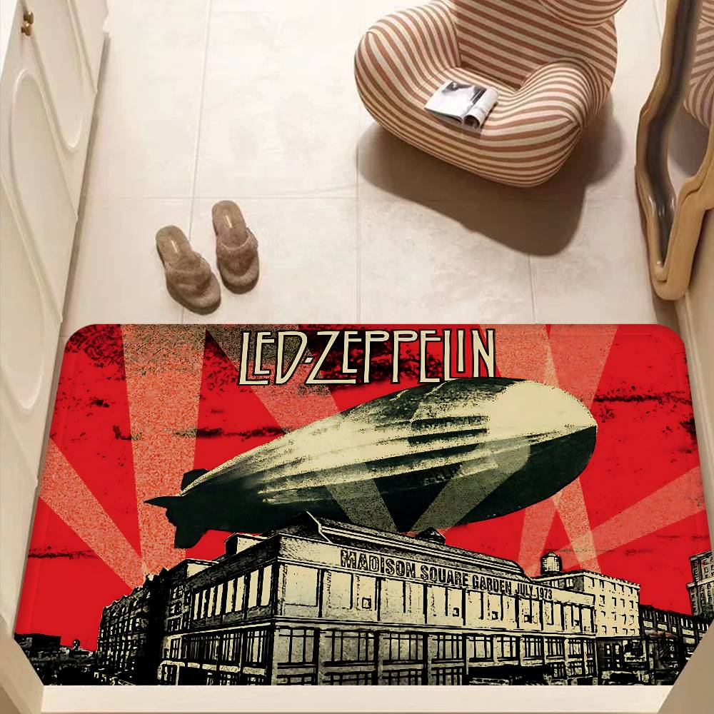 British Rock Led Band Z-Zeppelines Bathroom Mat Anti-slip Absorb Water Long Strip Cushion Bedroon Mat Hotel Decor Mat