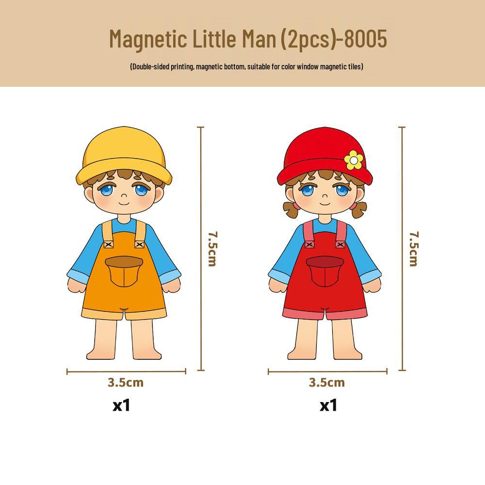 Magnetic Window Tiles: Colorful Building Blocks for Children