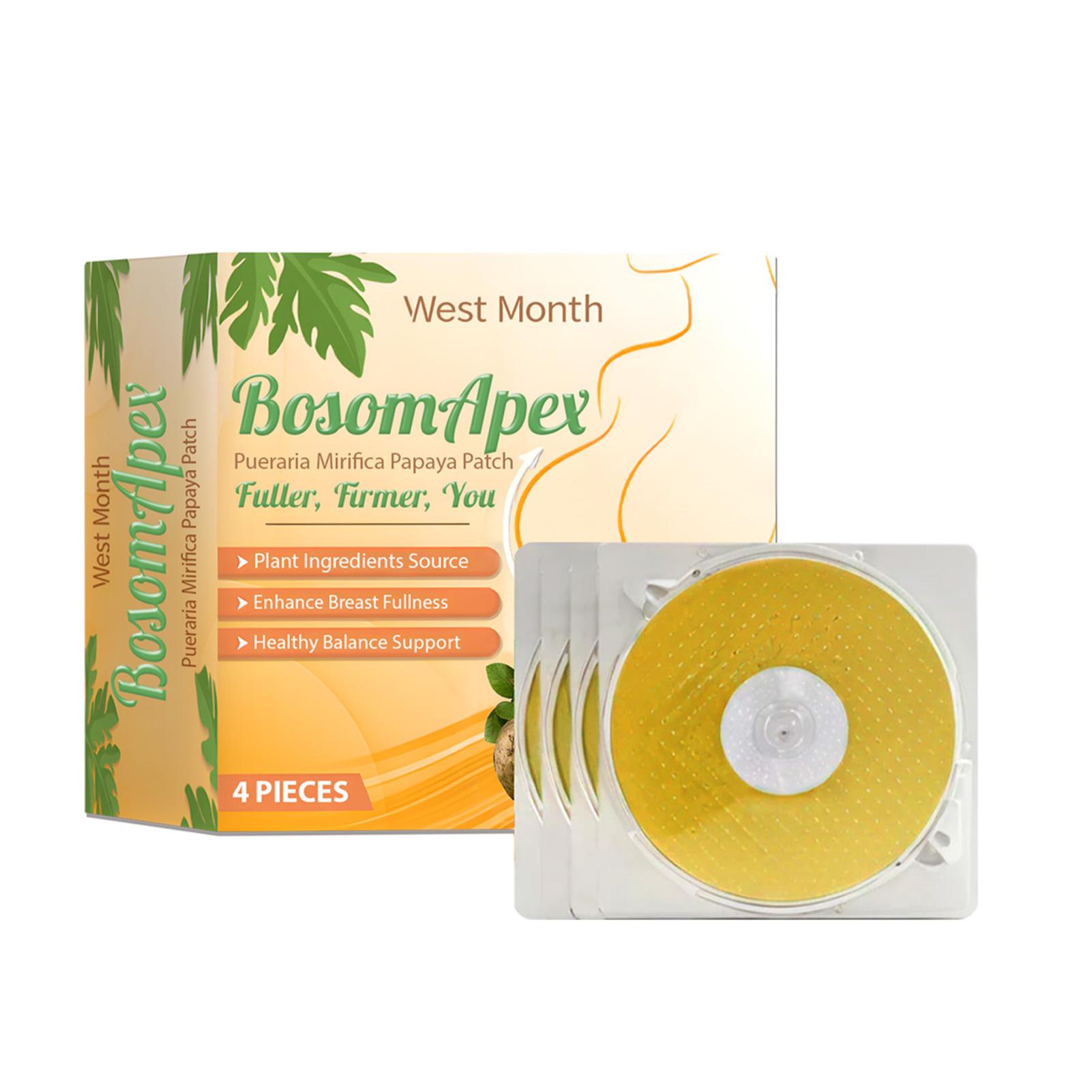 

WEST MONTH Papaya Bust Patch Увлажняет кожу бюста и улучшает состояние тела Пластырь для ухода за бюстом 4 шт. оранжевый